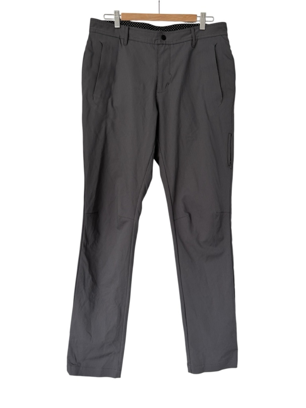 Lululemon Commute Pants Dark Slate / Slate Grey Activewear Striped Size 36